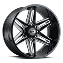 Vision Wheel - Style 363 - 5-Lug 5x127 — Gloss Black Milled Spoke
