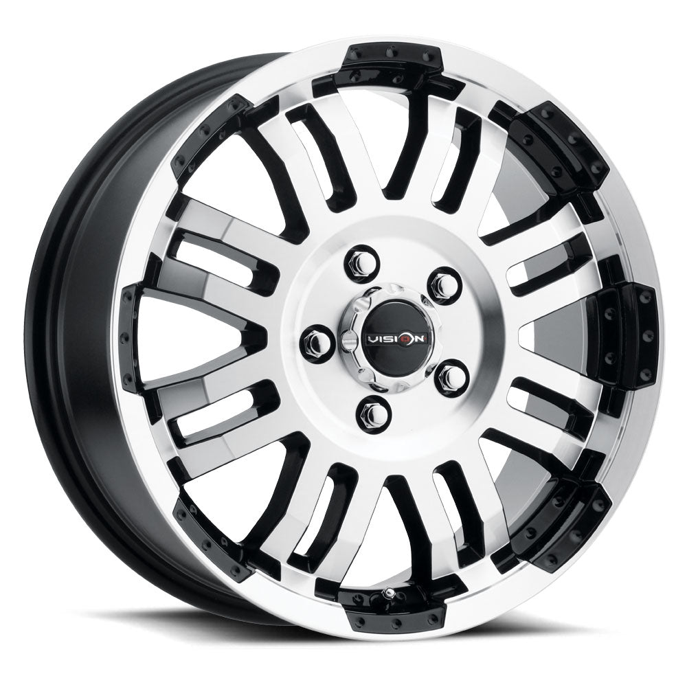 Vision Warrior - 5-Lug 5x130 — Gloss Black Machined Face [375-6632GBMF45]