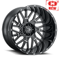 Vision Brawl - 6-Lug 6x135 — Gloss Black Milled Spoke