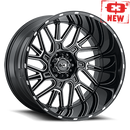 Vision Brawl - 8-Lug 8x170 — Gloss Black Milled Spoke