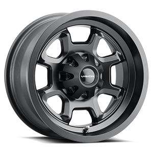 Vision Bomb - 4-Lug 4x110 — Matte Black