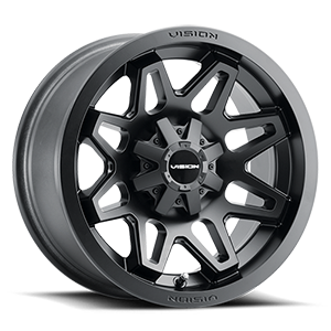 Vision Se7en - 4-Lug 4x156 — Matte Black
