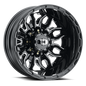 Vision Korupt - 8-Lug 8x210 — Gloss Black Milled Spoke