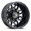 Vision Korupt - 8-Lug 8x200 — Gloss Black Milled Spoke