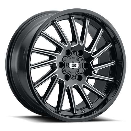 Vision Rapier - 5-Lug 5x139.7 — Gloss Black Milled Spoke