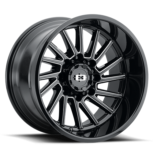 Vision Rapier - 8-Lug 8x180 — Gloss Black Milled Spoke
