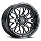 Vision Riot - 6-Lug 6x139.7 — Gloss Black Machined Face