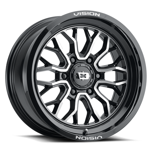 Vision Riot - 6-Lug 6x135 — Gloss Black Machined Face