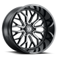 Vision Riot - 6-Lug 6x139.7 — Gloss Black Machined Face