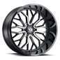 Vision Riot - 6-Lug 6x139.7 — Gloss Black Machined Face
