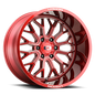 Vision Riot - 6-Lug 6x139.7 — Red Tint Milled Spoke