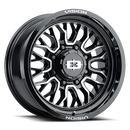 Vision Riot - 8-Lug 8x165.1 — Gloss Black Machined Face
