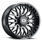 Vision Riot - 8-Lug 8x165.1 — Gloss Black Machined Face