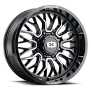 Vision Riot - 8-Lug 8x180 — Gloss Black Machined Face