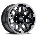 Vision Se7en - 5-Lug 5x114.3 — Gloss Black Milled Spoke