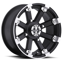 Vision Lock Out - 4-Lug 4x101.6 — Matte Black Machined Lip