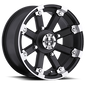 Vision Lock Out - 4-Lug 4x110 — Matte Black Machined Lip