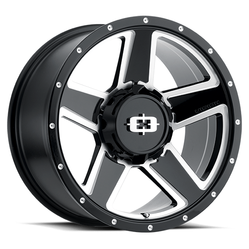 Vision Empire - 8-Lug 8x165.1 — Gloss Black Milled Spoke