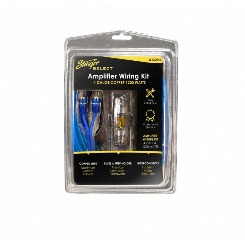 STINGER 4GA COPPER 1200W COMPLETE WIRING KIT
