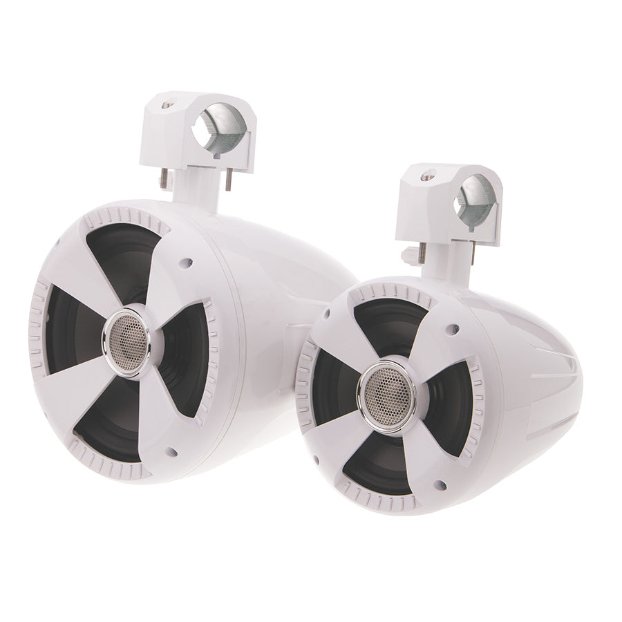 SoundStream Gloss White 8” Wake Tower Speakers