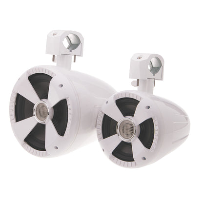 SoundStream Gloss White 8” Wake Tower Speakers