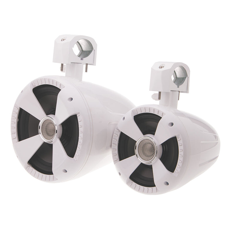 SoundStream Gloss White 8” Wake Tower Speakers
