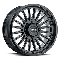 Tuff A.T. Wheels T5A Gloss Black Milled Spokes