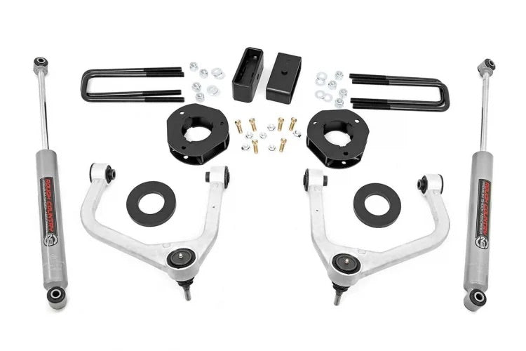 3.5” SUSPENSION LIFT KIT W/ FORGED UPPER CONTROL ARMS (19-21 CHEVY 1500 PU 4WD/2WD)