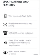 SONY XAV-AX1000 6.2" Apple CarPlay Media Receiver with BLUETOOTH®