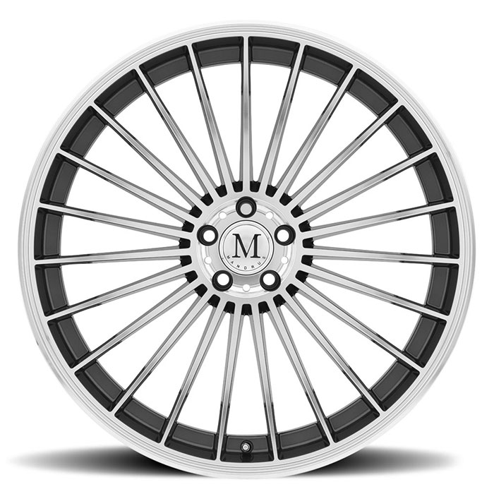 Mandrus Wheels Model 23 Gloss Gunmetal w/ Mirror Cut Face