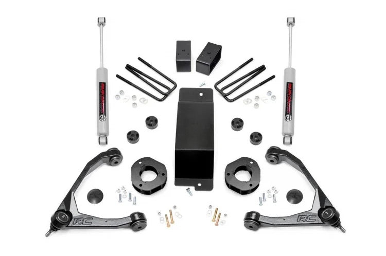 3.5” GM SUSPENSION LIFT KIT W/FORGED UPPER CONTROL ARMS (07-16 1500 PU 4WD)