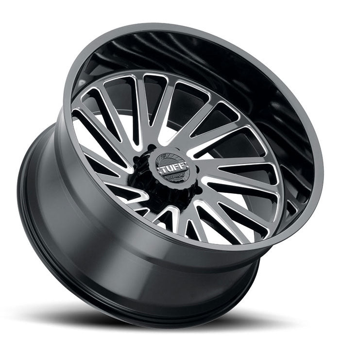 TUFF A.T. T2A True Directional Black Milled wheels