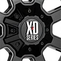 XD Wheels XD825 BUCK 25 - Gloss Black and Milled