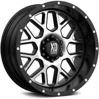 XD Wheels XD820 GRENADE Matte Black with Machined Face
