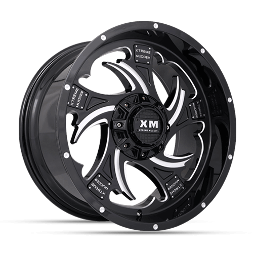 Xtreme Mudder Wheels XM 308 - Black and Milled